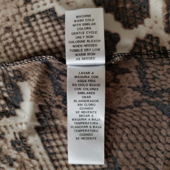 Donna Morgan Stretchy Jersey Snake Print Dress, 8 - Picture 4 of 5